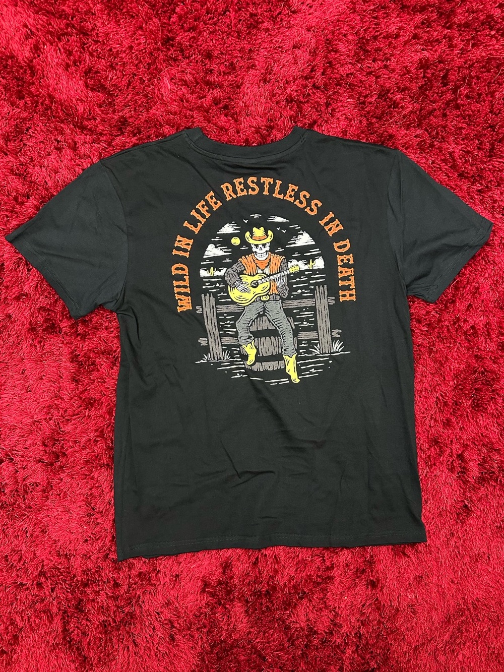Wild In Life Restless In Death Call Your Mother Shirt Black Large NWOT